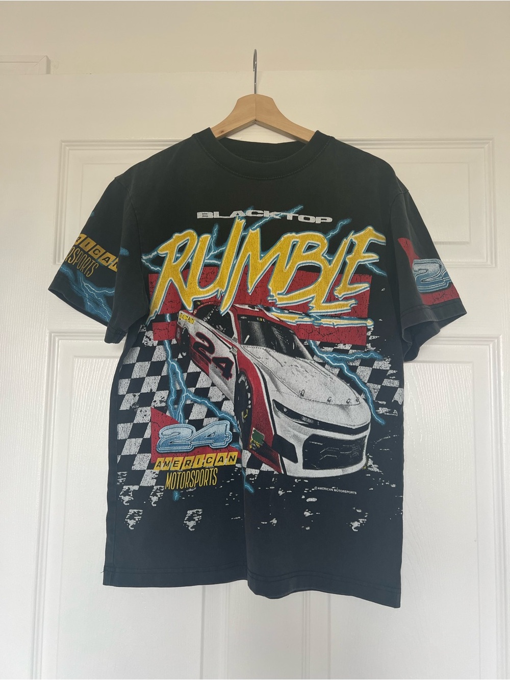 Pacsun Blacktop Rumble T-shirt vintage wash racing graphic size small